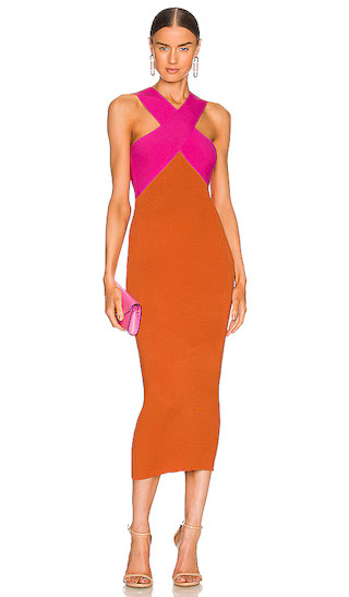 Midi Dress in Dragon Fruit | Revolve Clothing (Global)