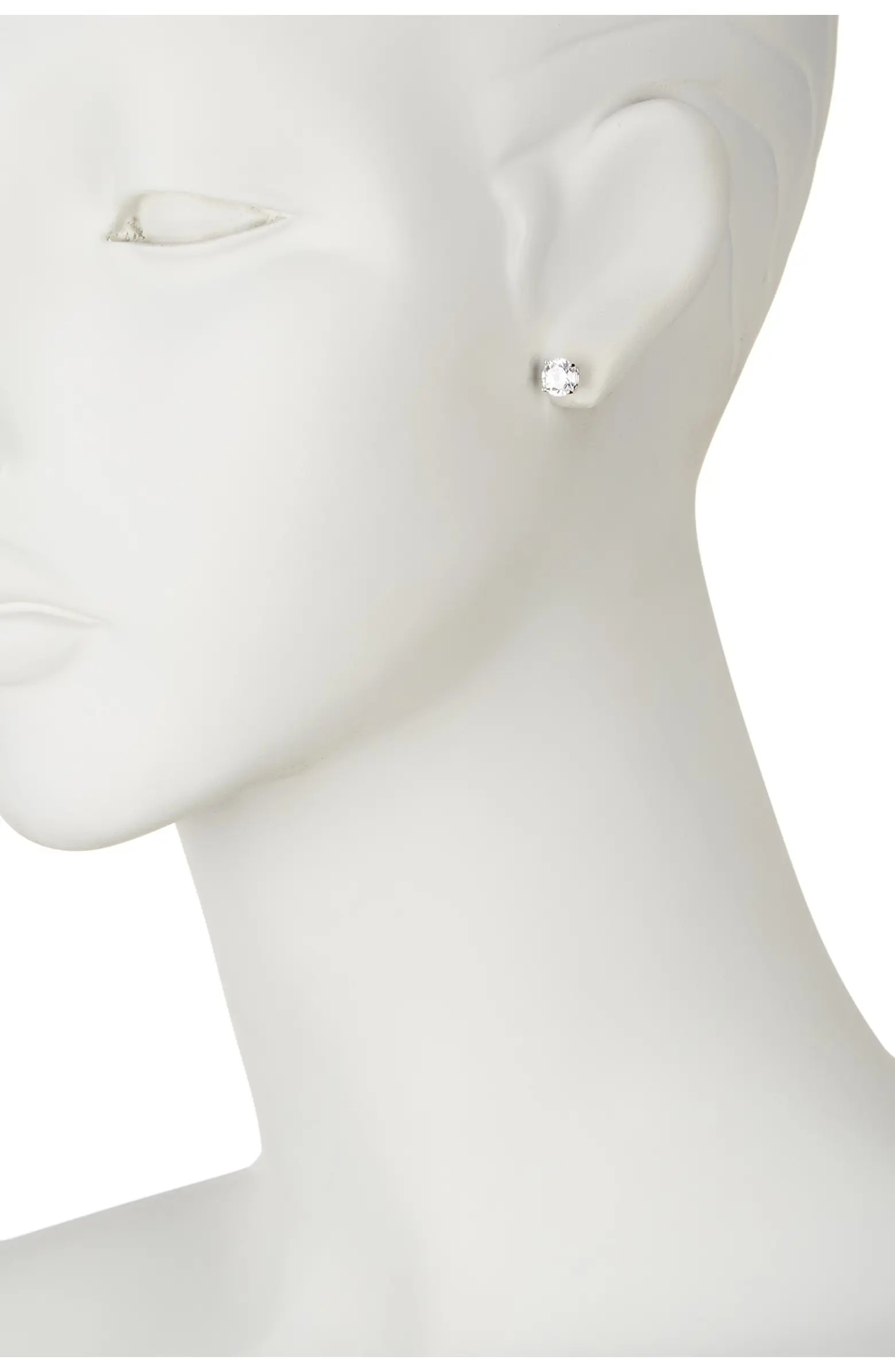 NORDSTROM RACK Sterling Silver Round Cut CZ Studs - 2.00 ctw | Nordstromrack | Nordstrom Rack
