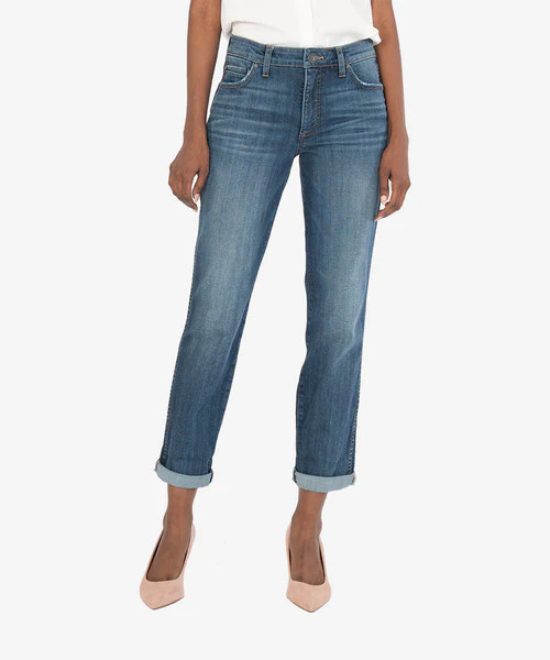 Catherine High Rise Fab Ab Boyfriend (Qualitative Wash) | Kut From Kloth