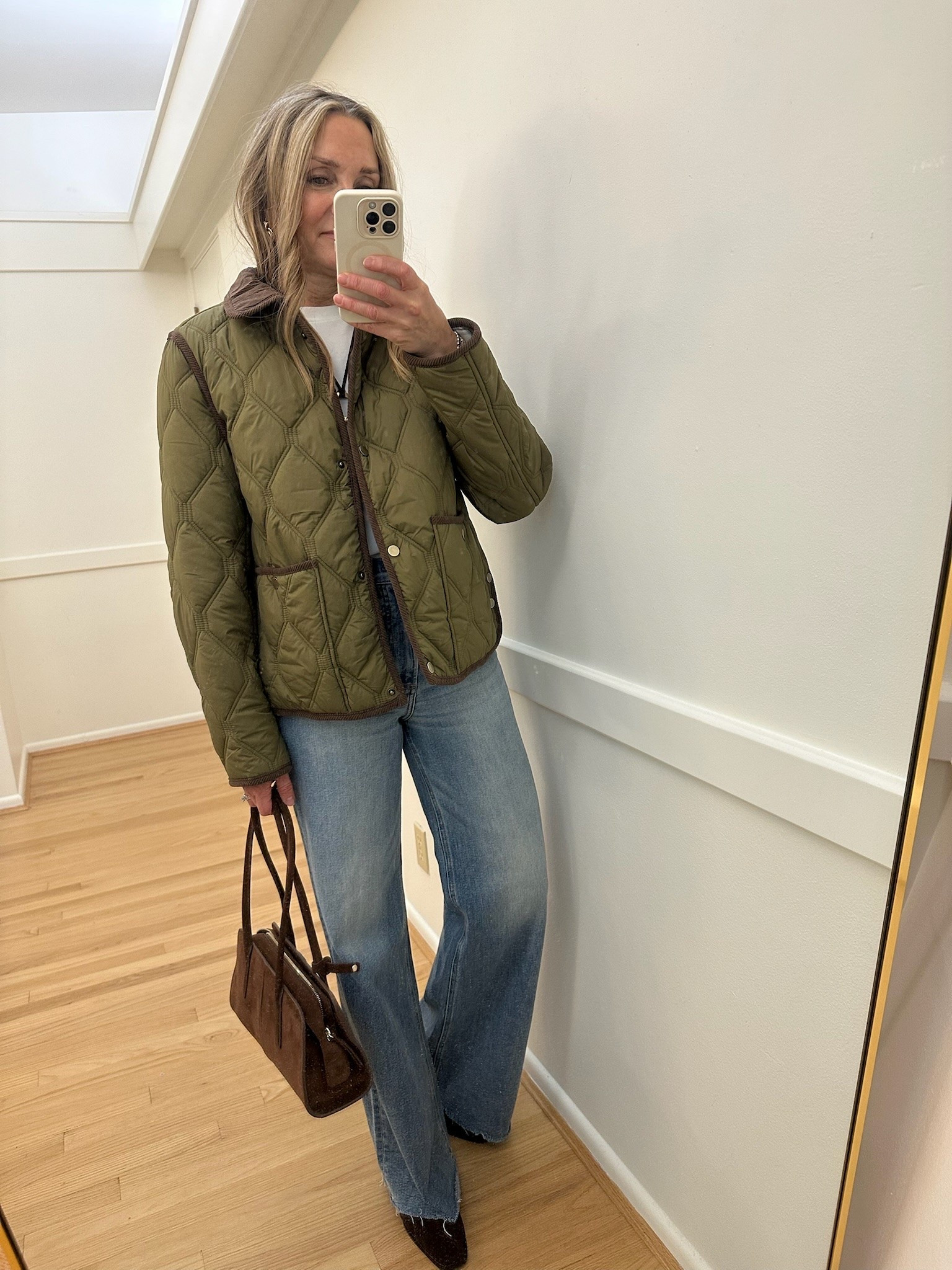 Another jacket you should pick up at the Nordstrom sale! This olive quilted jacket is super cute and fall ready. $60 off!

#LTKootd #LTKSaleAlert #LTKOver40