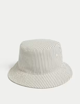 Kids' Pure Cotton Striped Sun Hat (1-6 Yrs) | Marks & Spencer (UK)