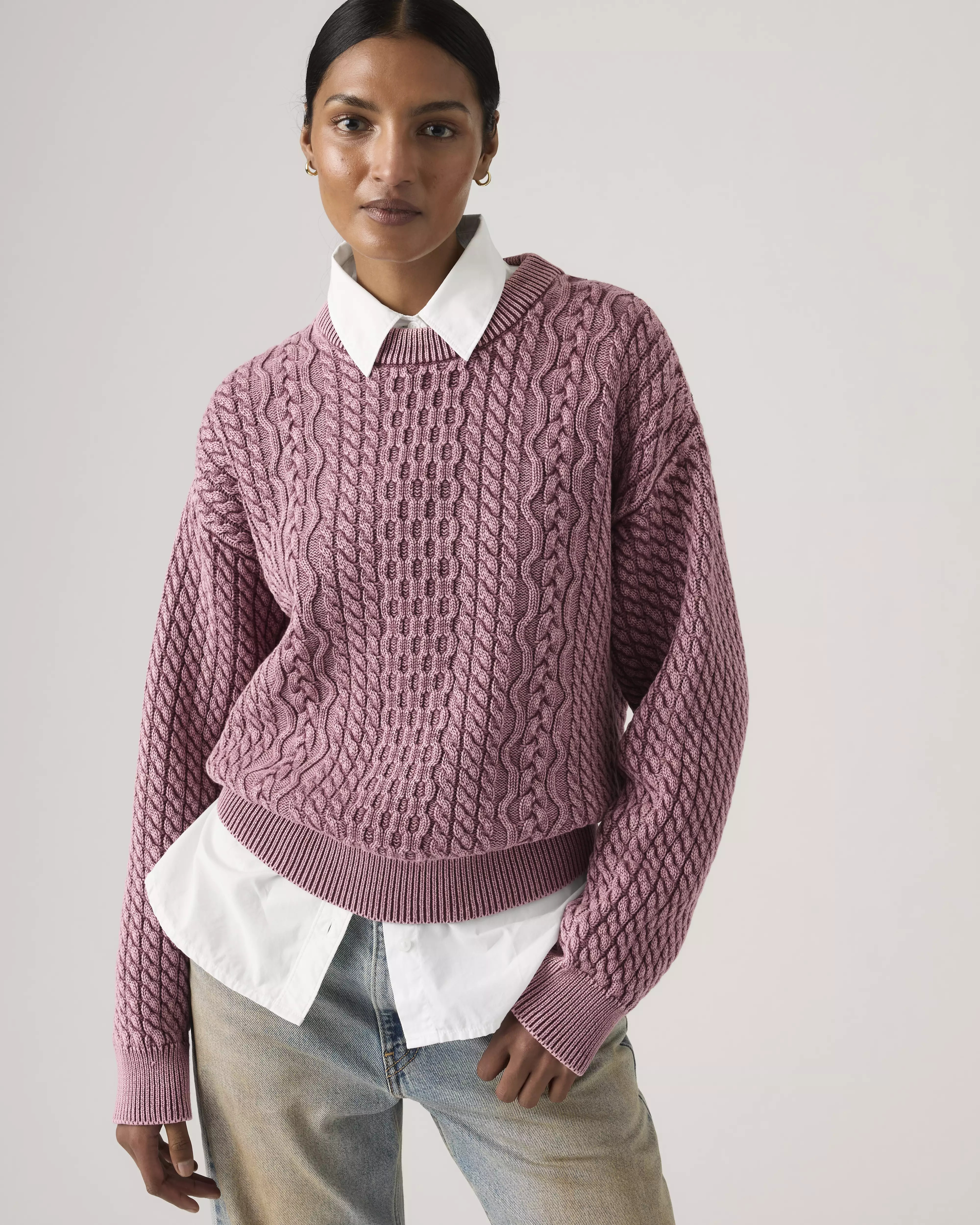 Leilah Cable Crewneck Sweater | Levi's US