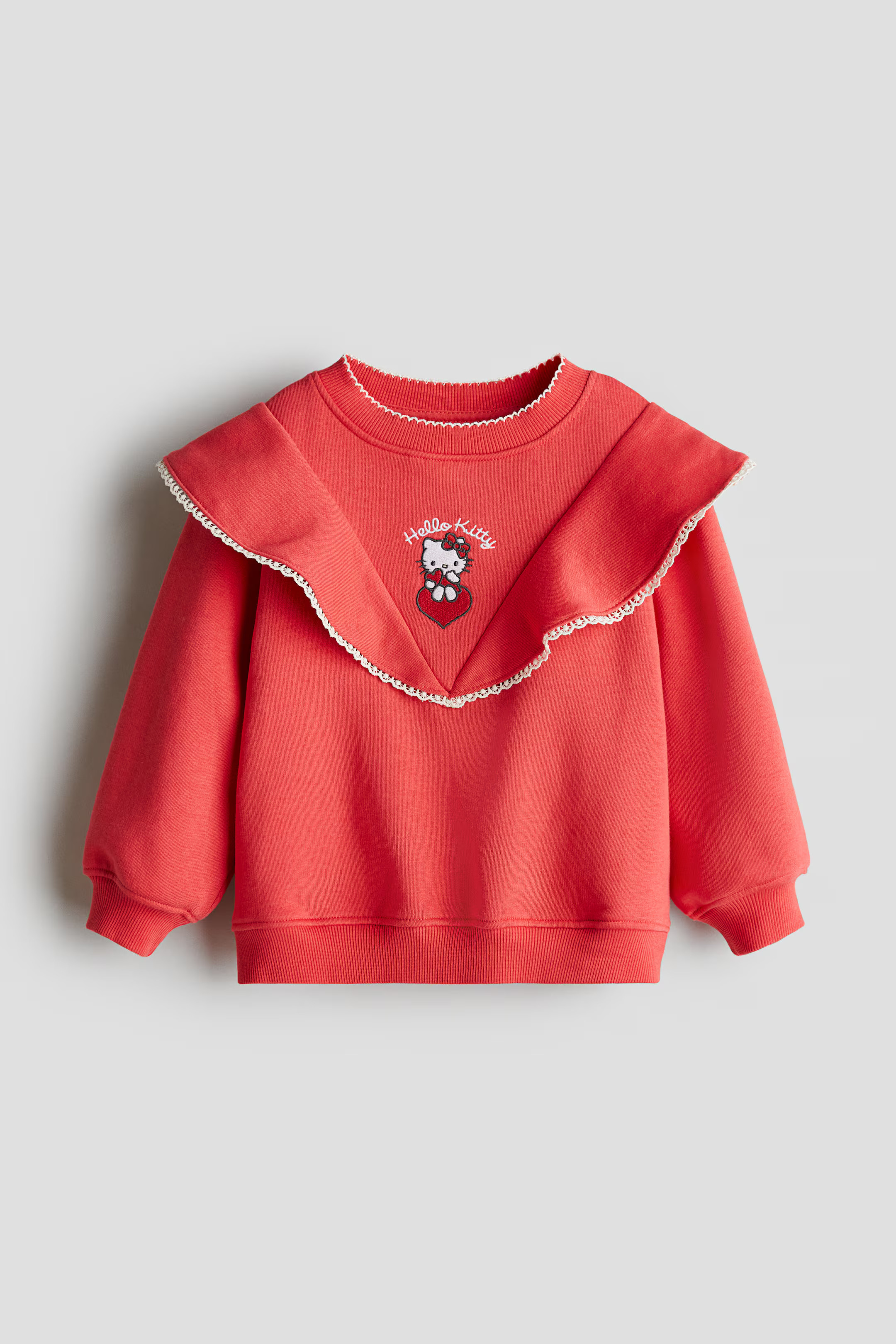 Sweatshirt with Motif - Red/Hello Kitty - Kids | H&M US | H&M (US + CA)
