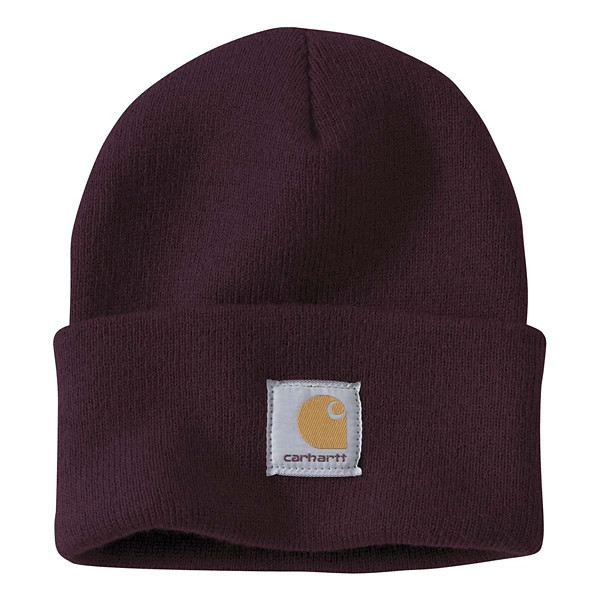 Carhartt Knit Cuffed Work Beanie One Size Blackberry | Scheels