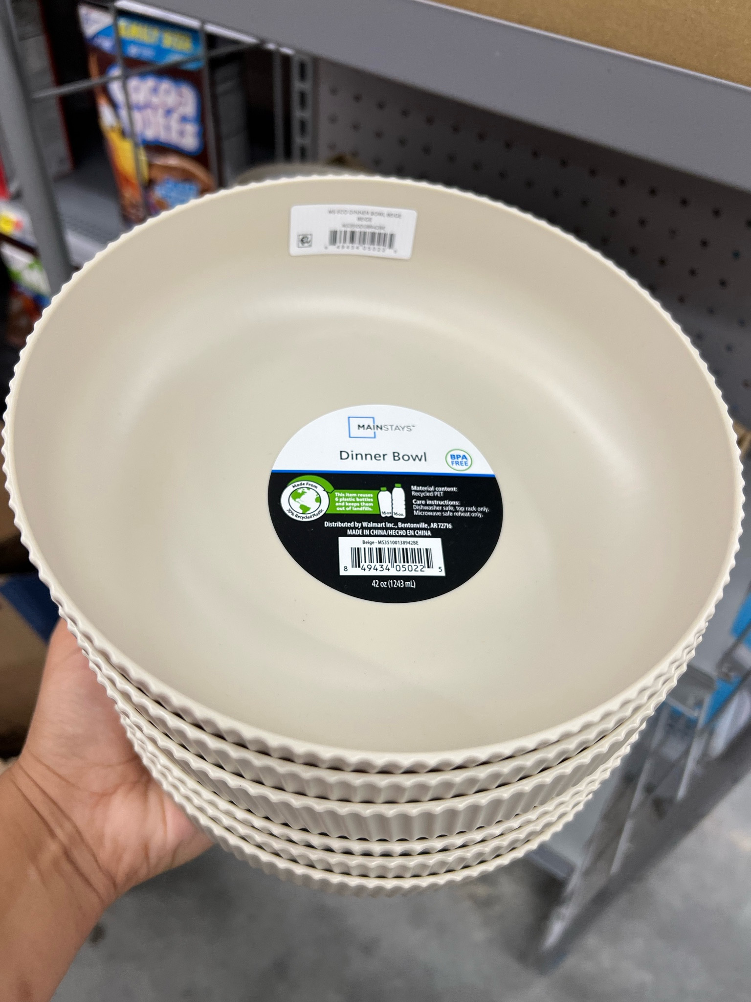 Mainstays Eco-Friendly 43-Ounce Plastic Round Dinner Bowls! Under $2 each 

#LTKHome