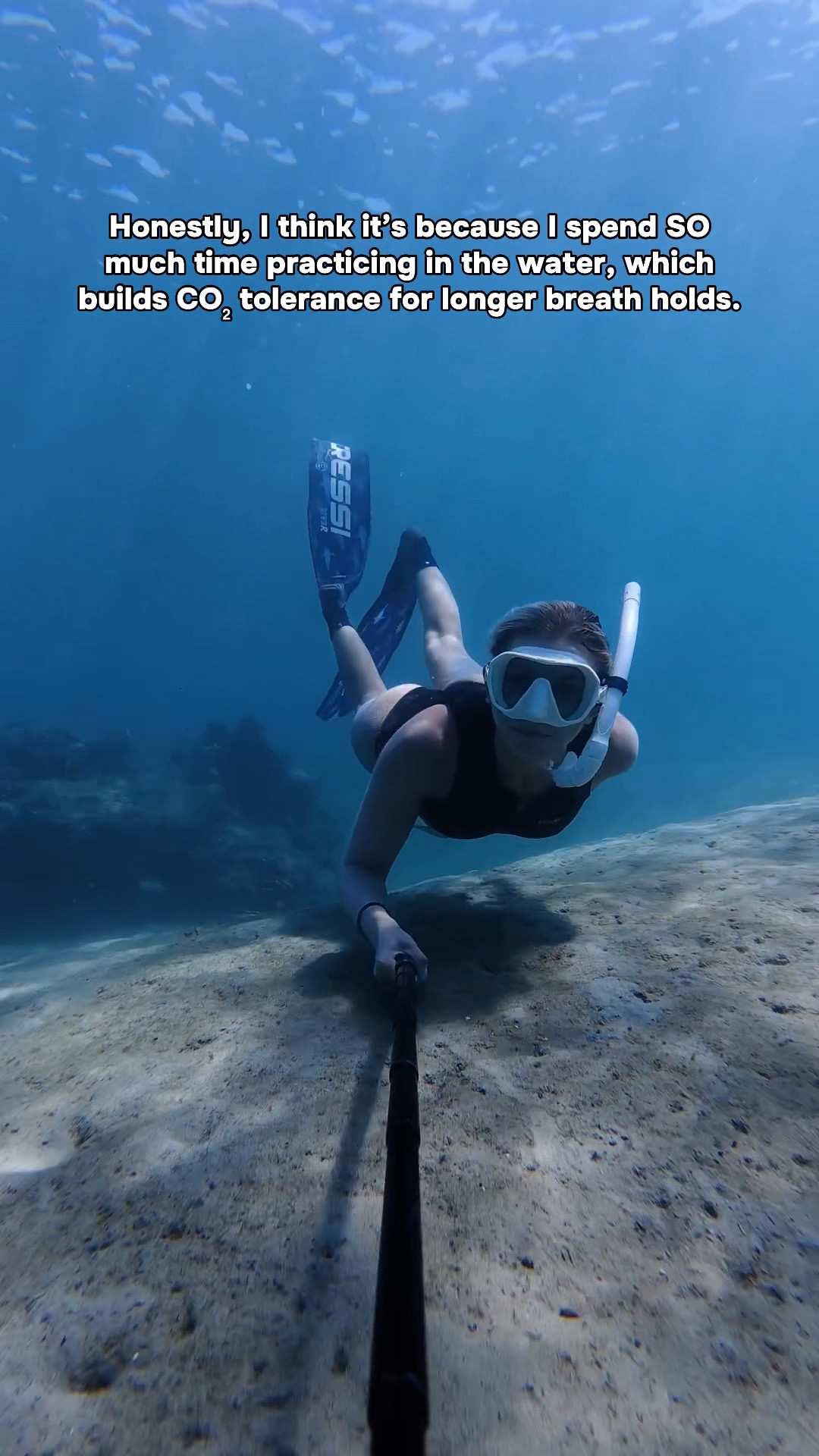 I CAN’T BELIEVE THIS HAPPENED😱 Can you hold your breath through the whole video?👀🤿🫁

Wearing all @Cressi 1946 gear🩵🤿🌊 

When freediving, it is VERY important to master equalization and always dive with a trained buddy. Proper technique and practicing it consistently is what allows you to go deeper safely and comfortably. The more you train, the more you can also build your CO₂ tolerance, which helps extend your breath holds over time.

But none of that matters without safety. Safety is non-negotiable. 🤍

#freediving #breathhold #surprise #ocean #florida 

#LTKActive #LTKTravel #LTKSwim