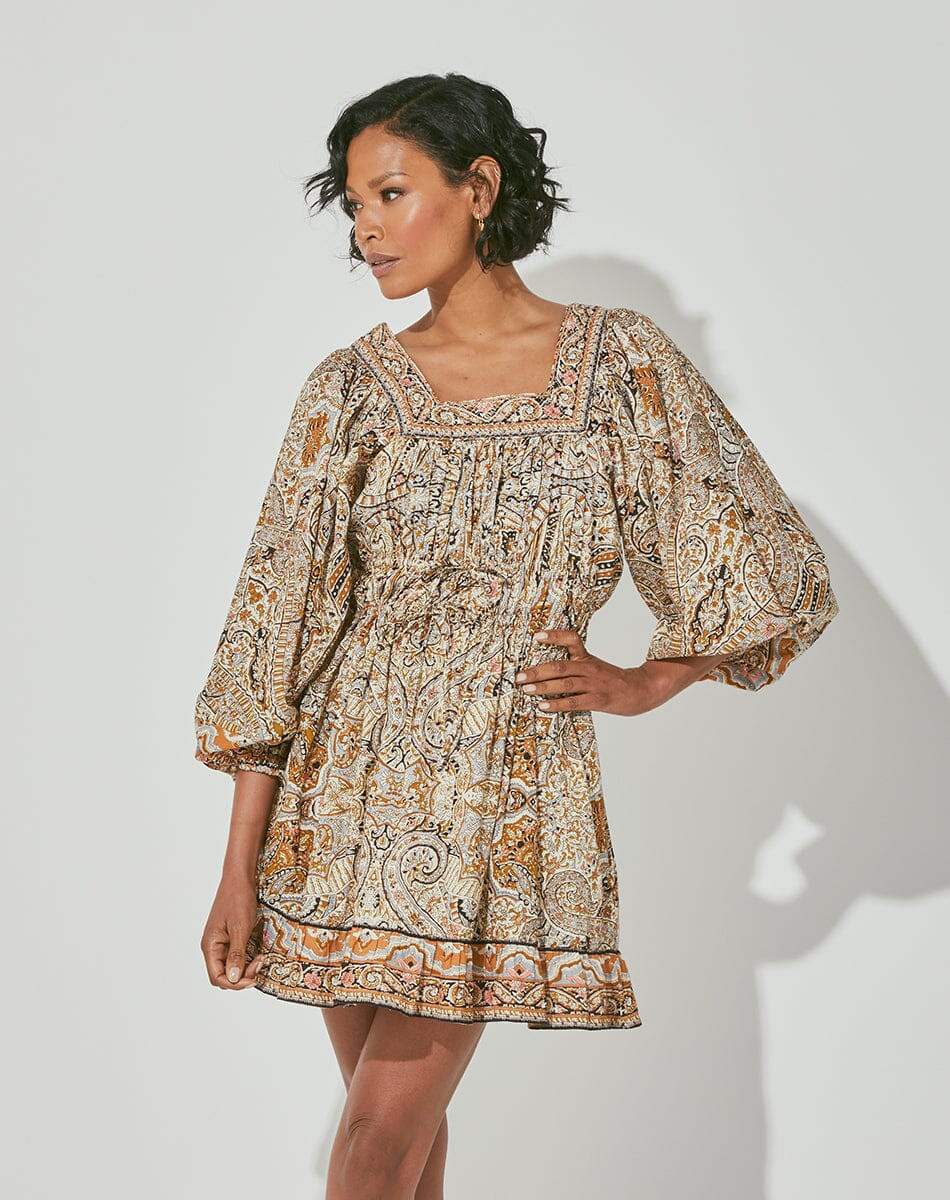 Cleobella Olive Mini Dress in Kaleidoscope | Minette