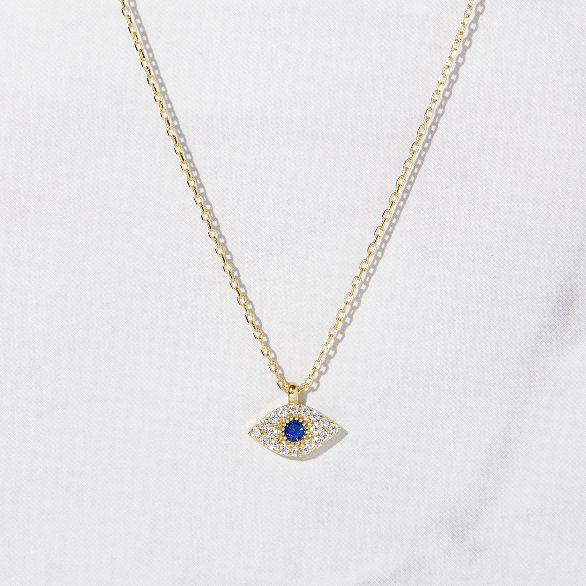 Sapphire Evil Eye Necklace | Sami Jewels