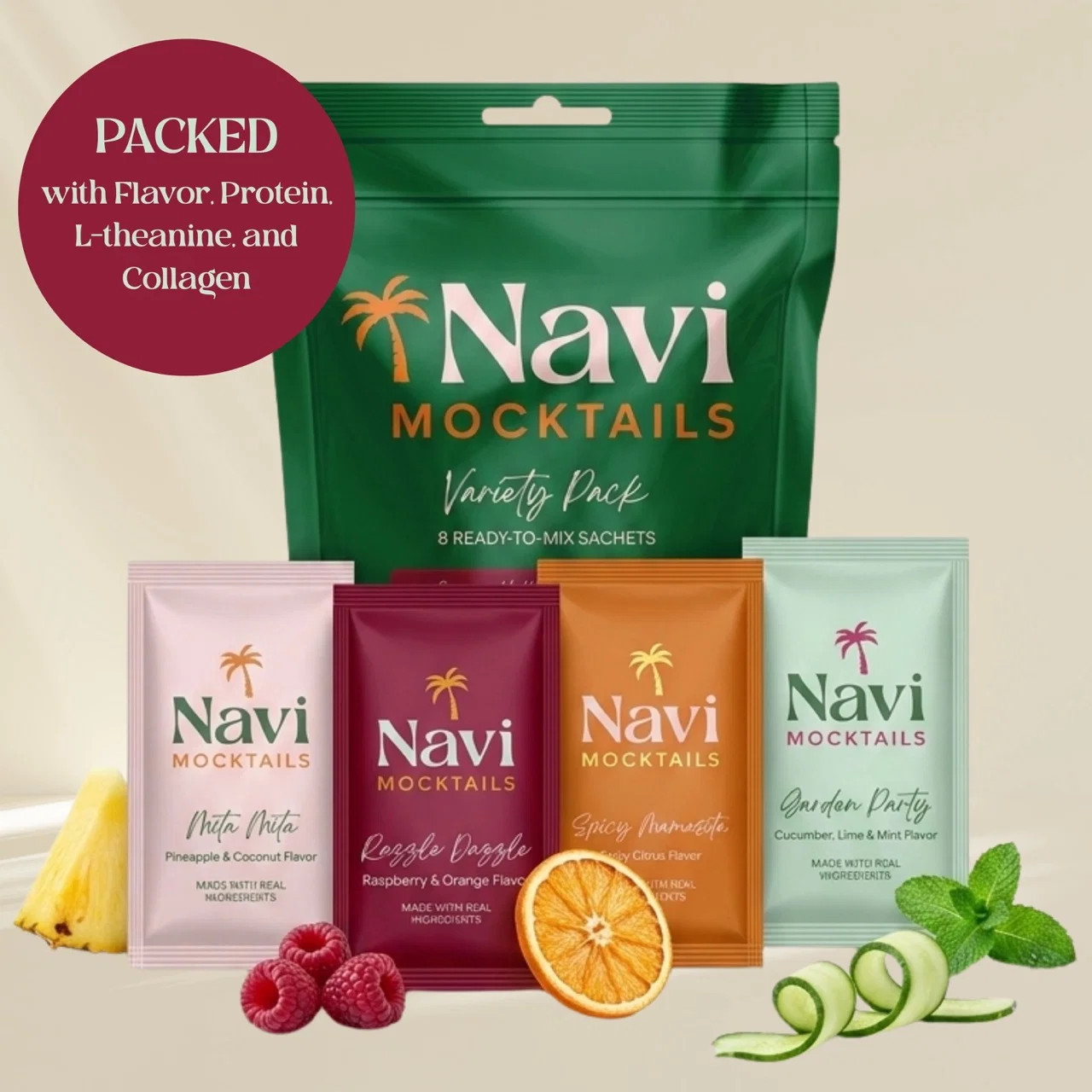 Navi Mocktails Variety Pack | 8 Sachets | Navi Mocktails