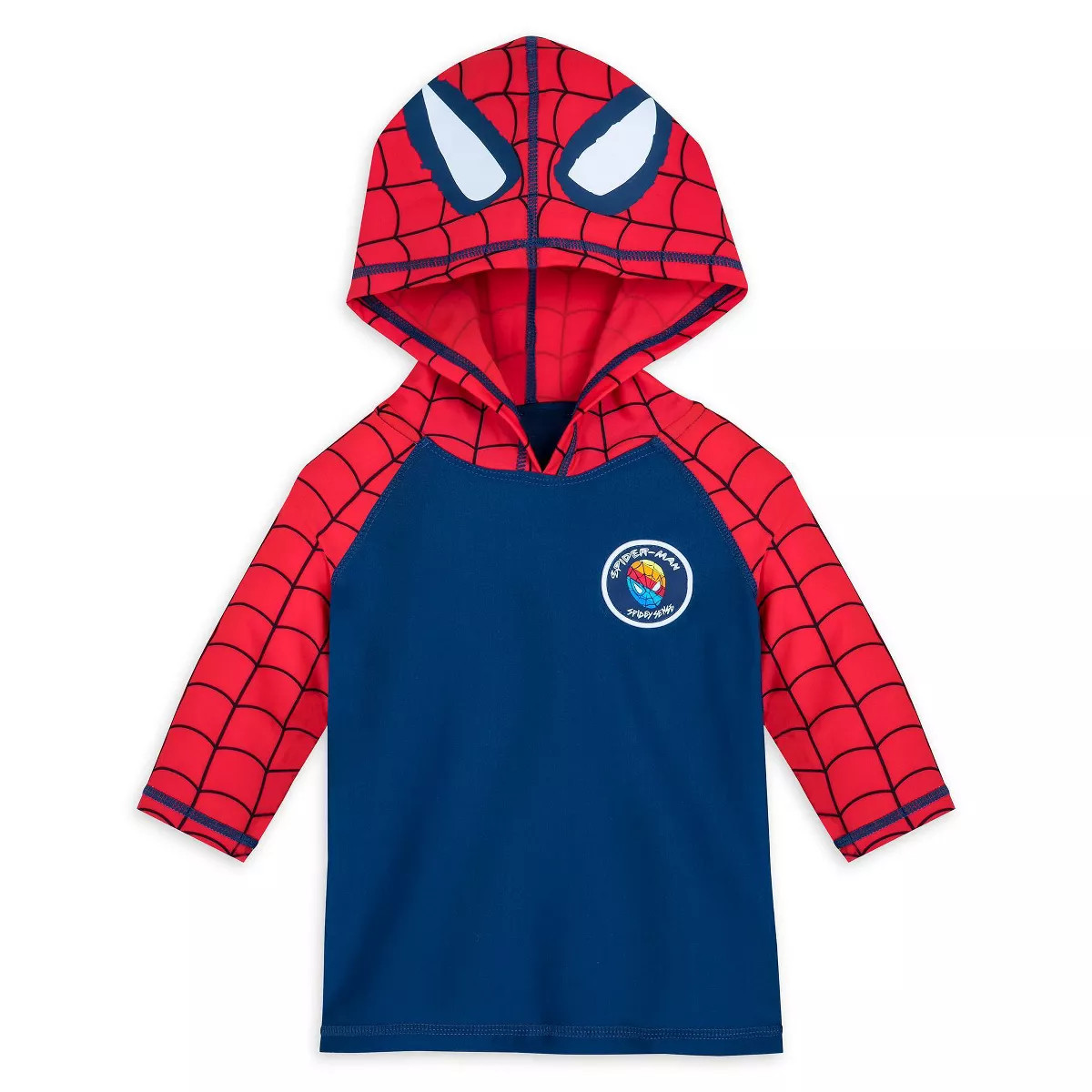 Boys' Marvel Spider-Man Rash Guard Top - Red/Navy Blue - Disney Store | Target