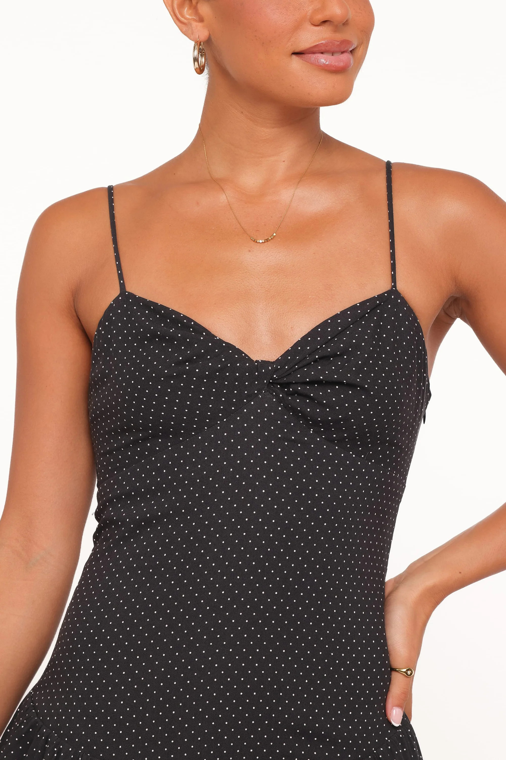 Shanice Maxi Dress - Black Polka Dot | Petal & Pup (US)