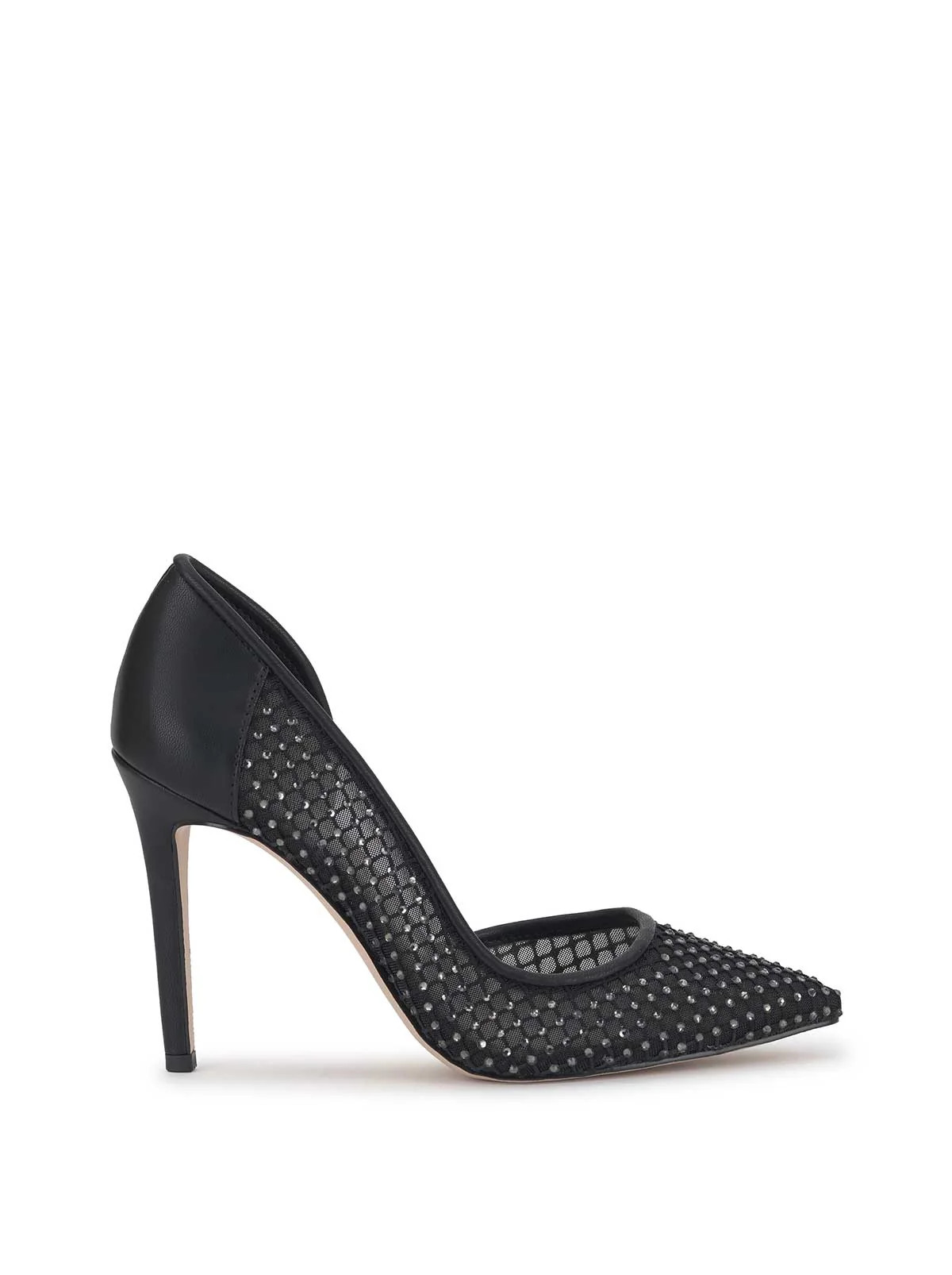 Prizma D'Orsay Pump in Black Mesh Sparkle | Jessica Simpson