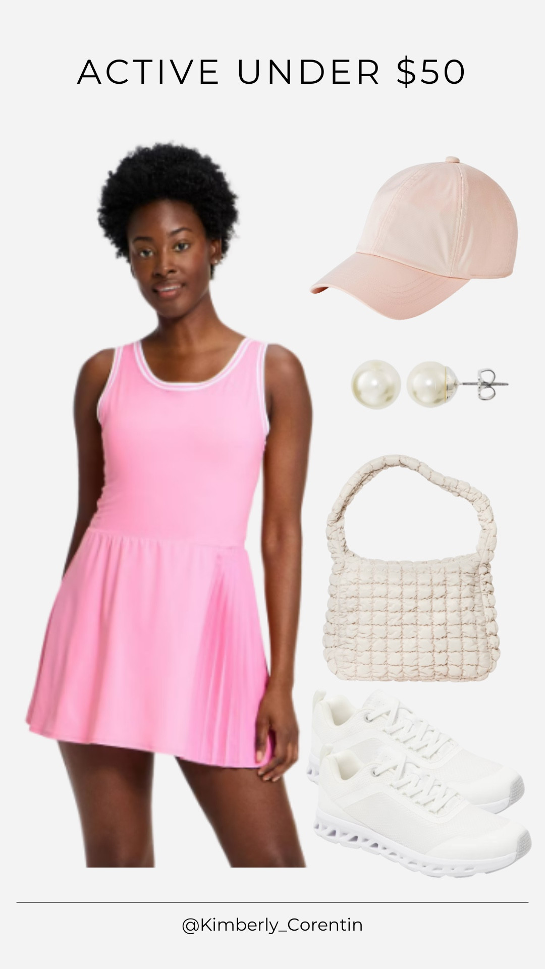 Target activewear under $50! 

I love this pink active dress for pickleball, tennis or my Sunday walks! 

Pink dress, summer outfits, cute active dresses, cute workout clothes, pearl earrings, pink ball cap, pink hat, white sneakers, target style, summer outfits 2026, workout clothes, work out clothes, workout dress

#LTKActive #LTKOver40 #LTKootd