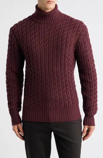 x Beckham Herrero Wool & Cashmere Cable Sweater | Nordstrom