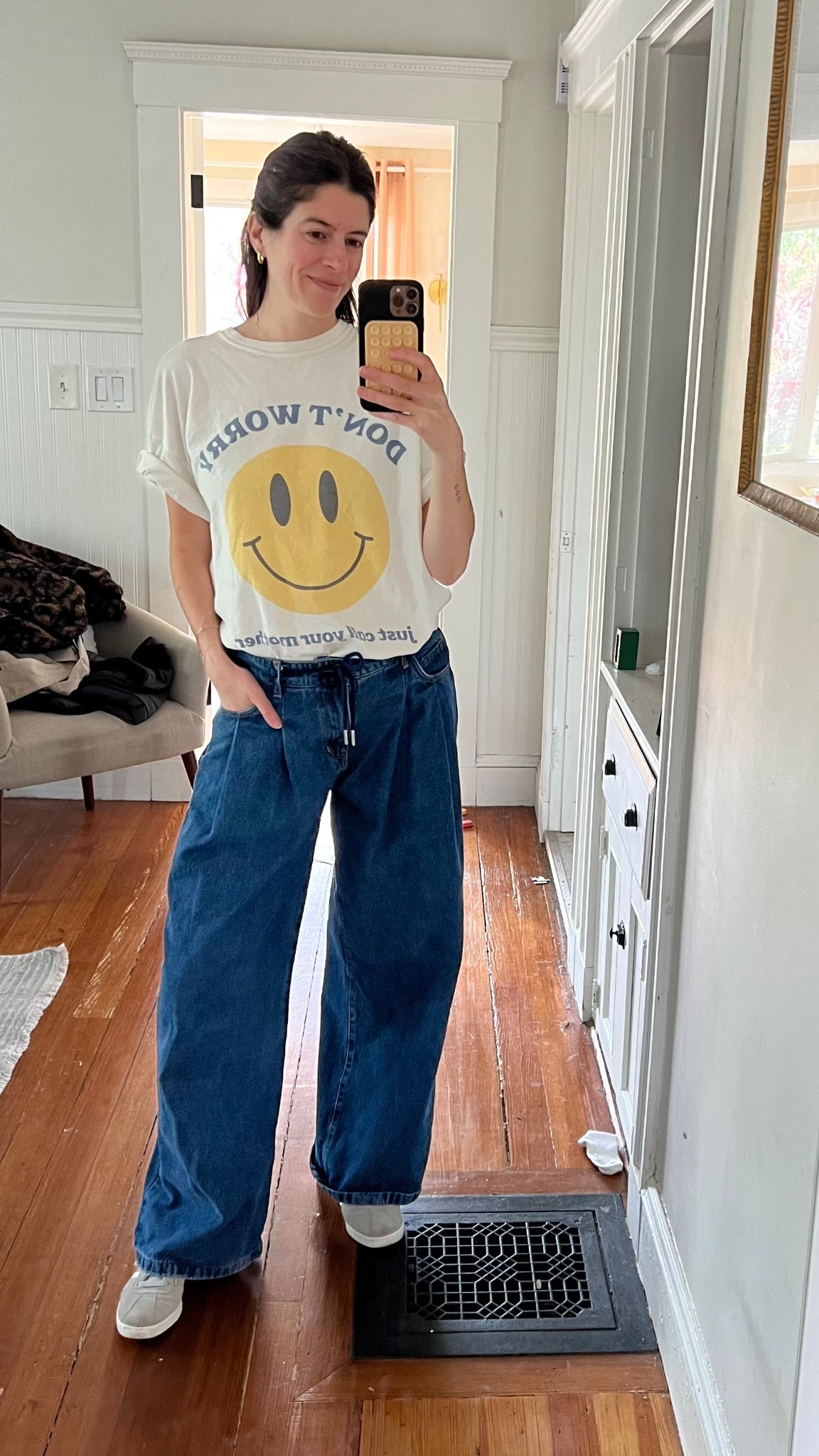 XL tee and M jeans

#LTKSeasonal