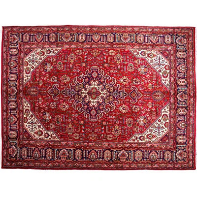 Caidenn One-of-a-Kind 6'7" x 9'4" 1970s Area Rug in Red/Blue | Wayfair North America