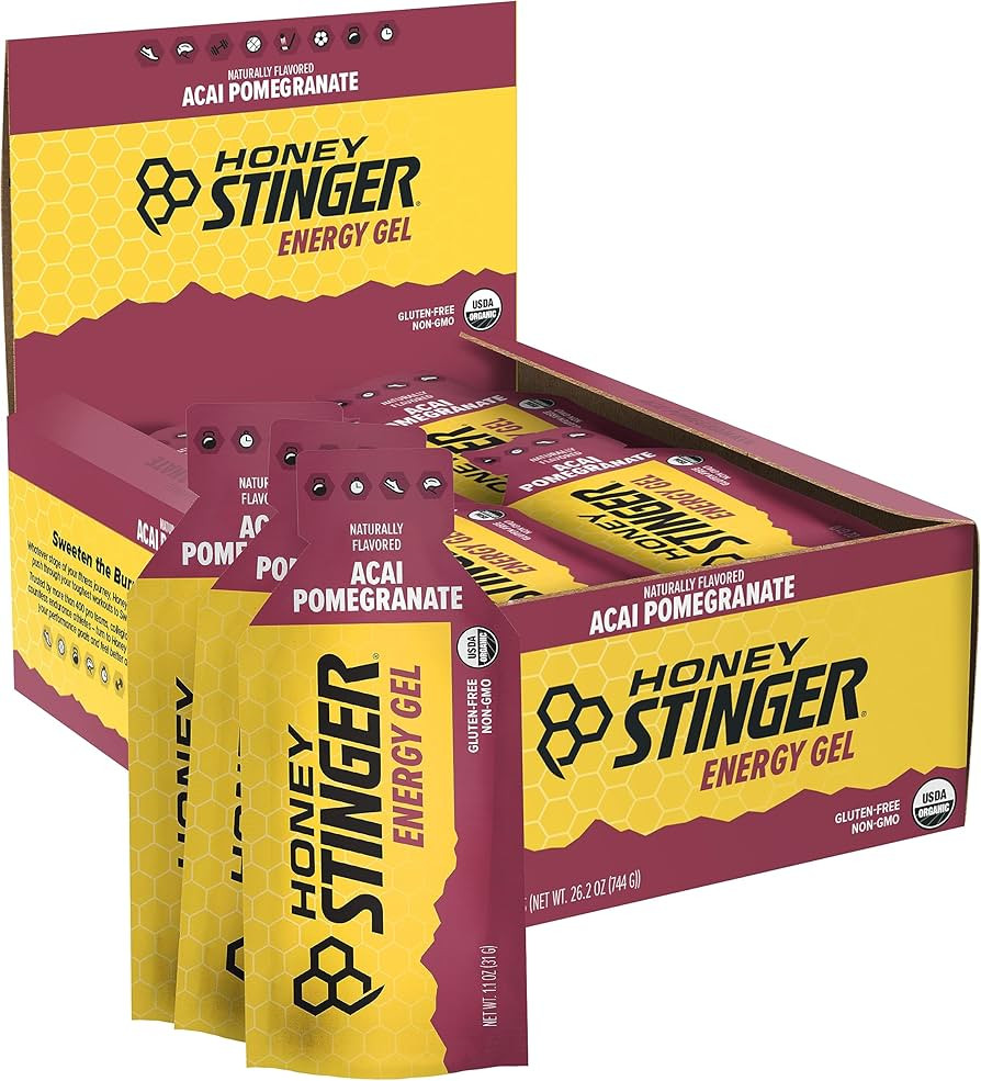 Honey Stinger Organic Acai Pomegranate Energy Gel | Gluten Free & Caffeine Free | For Exercise, R... | Amazon (US)