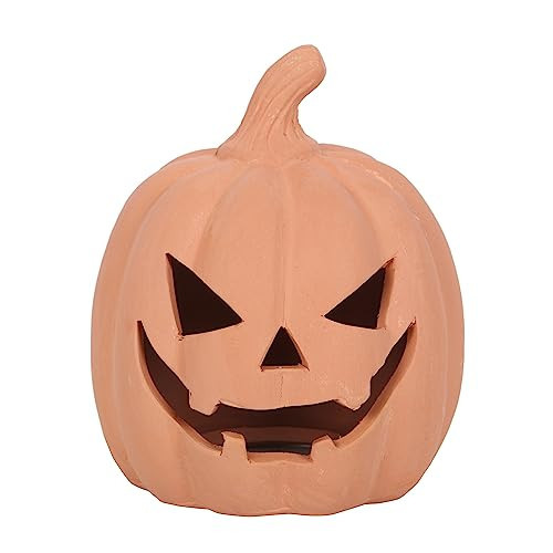 Something Different Wholesale Terracotta Pumpkin Ornament - Halloween Decor, Jack-o-Lantern Design - 15cm, Indoor/Outdoor, Tea Light | Amazon (US)