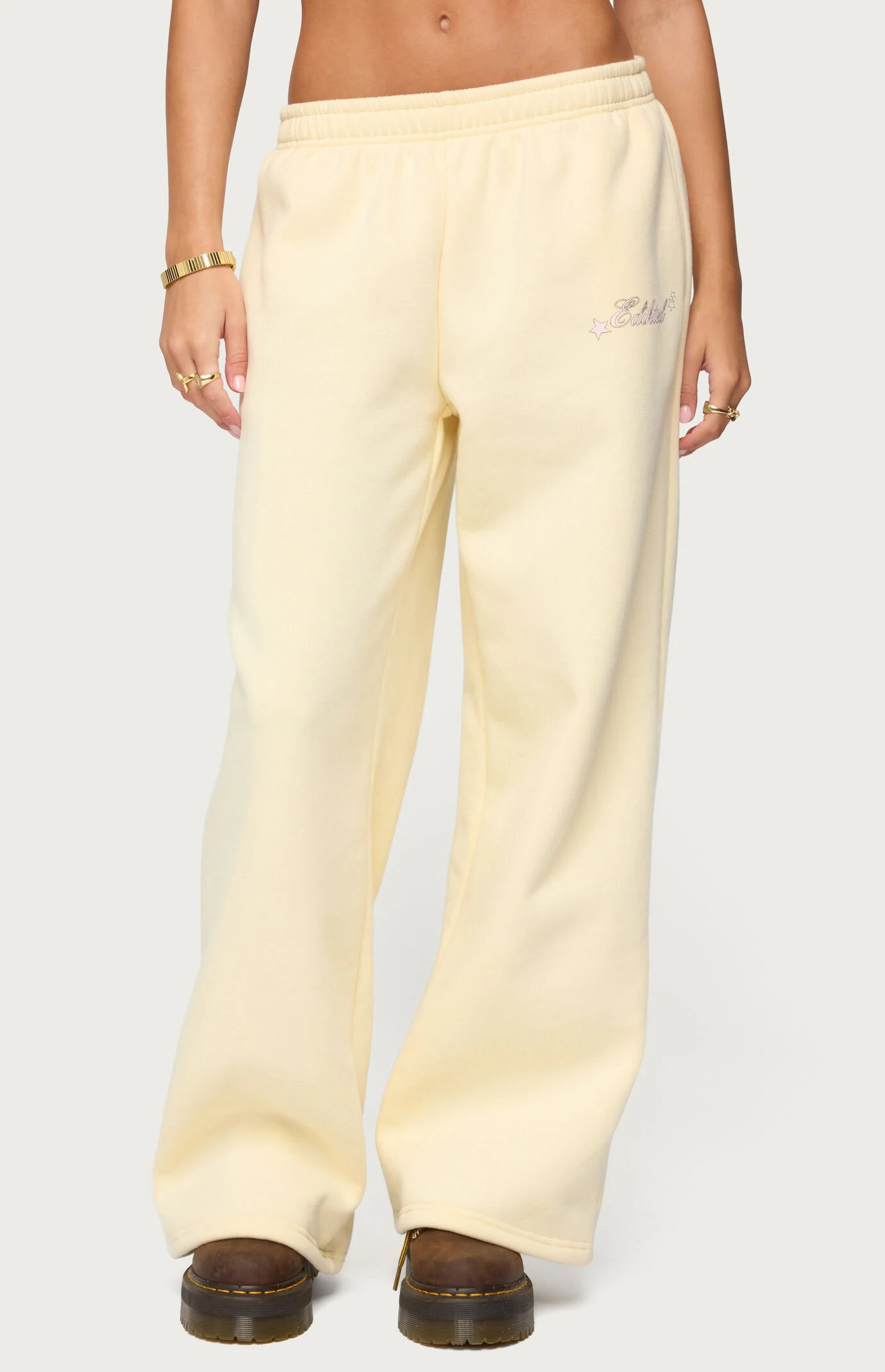 Women's Club Edikted Sweatpants in Yellow - Size Small | PacSun