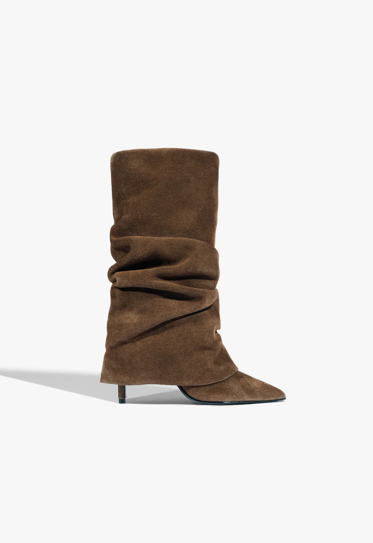 Brown Suede Bootie Mikki Cloak | SCHUTZ | Schutz (US)