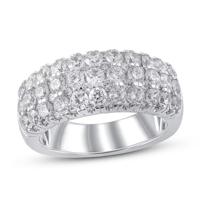 Lab-Created Diamonds by KAY Anniversary Ring 2-1/2 ct tw Round-cut 14K White Gold | Kay Jewelers