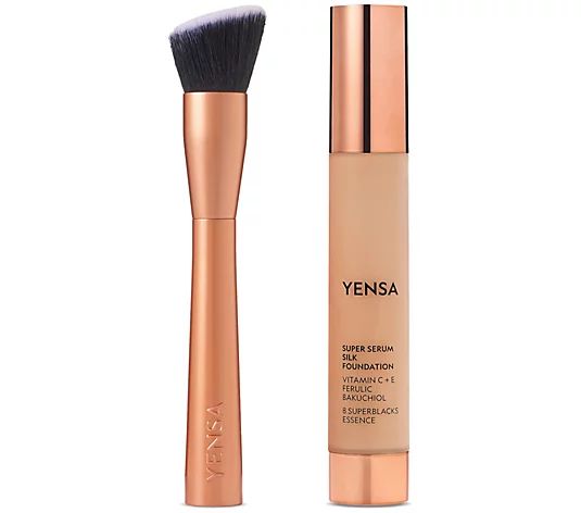 YENSA Super Serum Silk Foundation with Brush - QVC.com | QVC