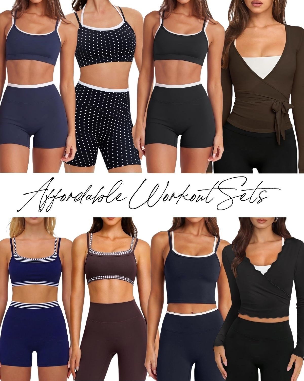 Amazon workout sets I’m loving- most of them are on sale for Prime Day! 🤍