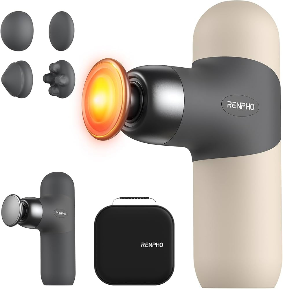 RENPHO Mini Thermal Massage Gun with Heat, Christmas Birthday Gifts for Women Men, Portable Deep ... | Amazon (US)