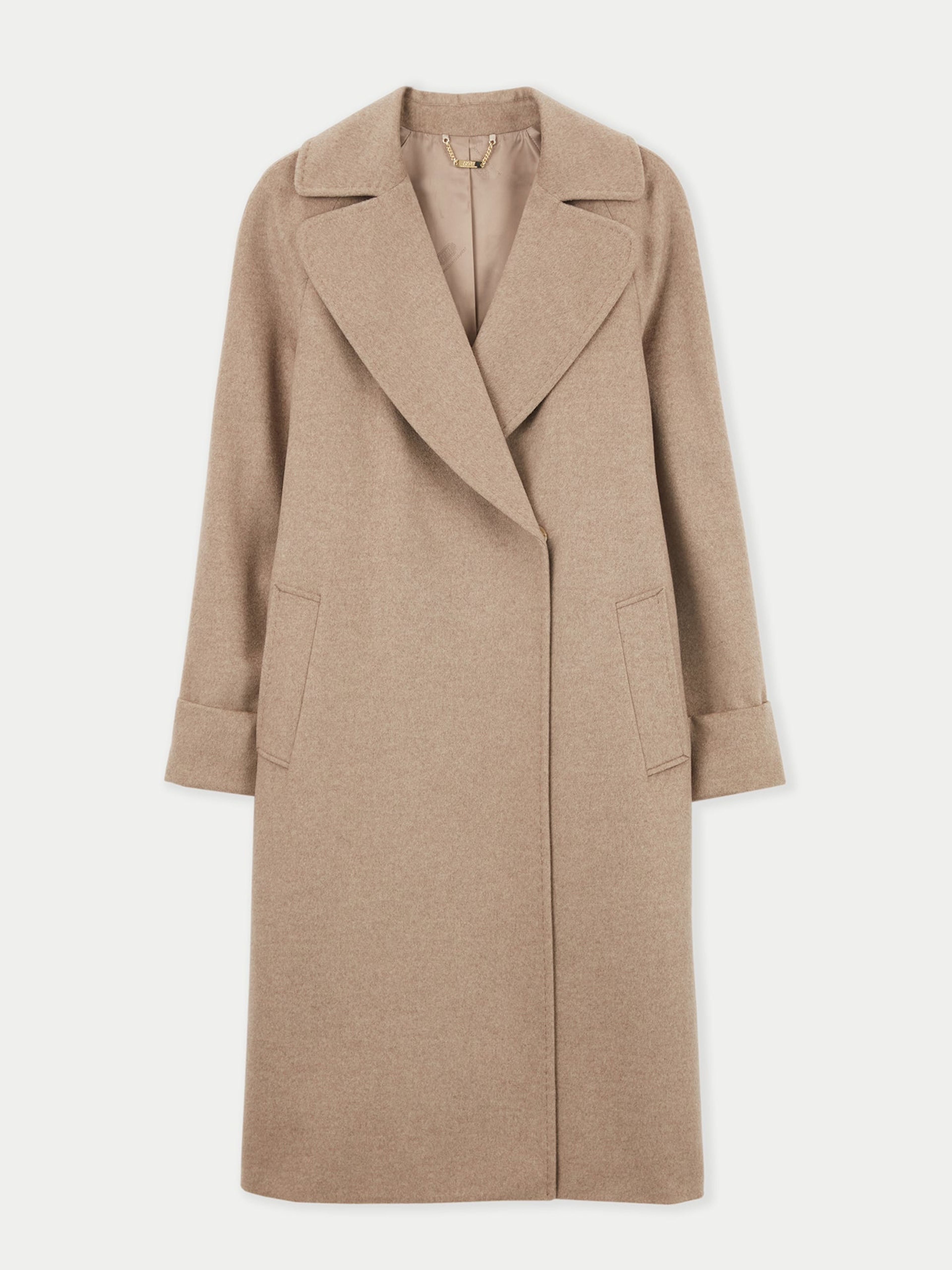 Organic Colour Notch Lapel Coat | Gobi Cashmere