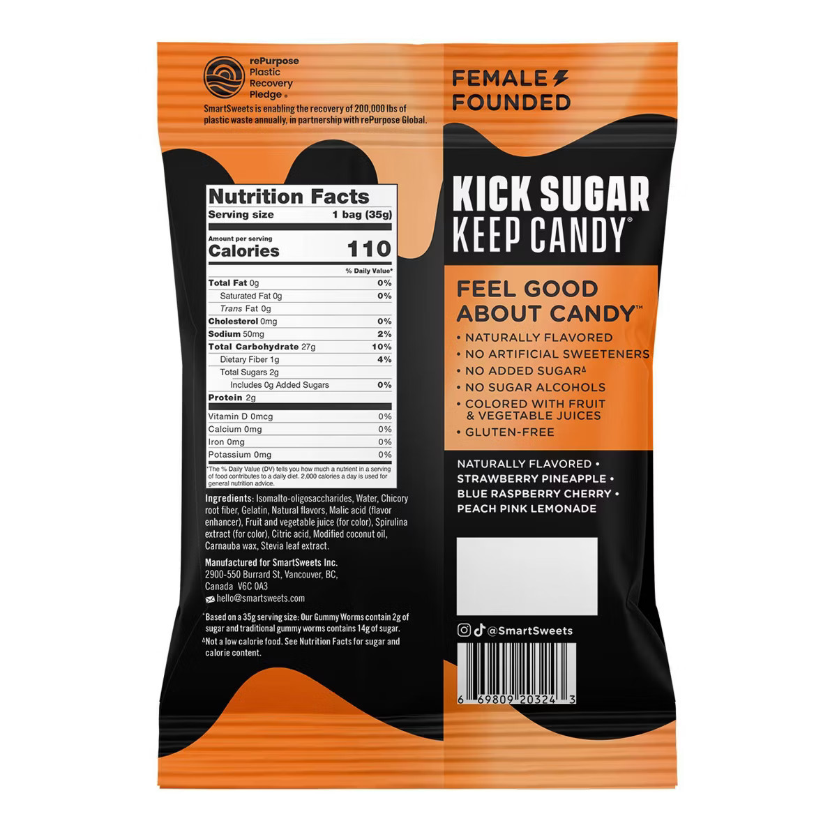 SmartSweets Halloween Gummy Worms Candy - 1.25oz | Target