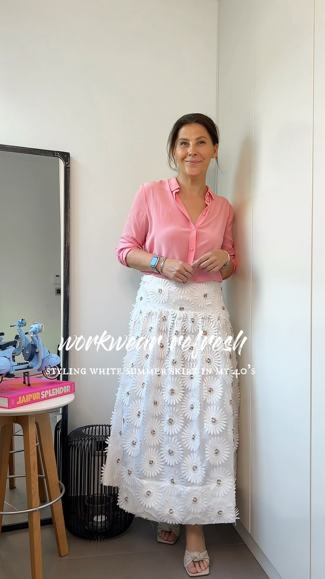 Summer is the time of the year when we can go a bit more casual with our workwer. 

Styling my favorite white flower skirt 4 ways, from more chic to casual style. 

I know not everyone has the privelage to wear trainers and T-shirts to the office. 
Change it out with white blouse, blazer and a pair of closed toe slingbacks. 


#LTKOver40 #LTKStyleTip #LTKWorkwear