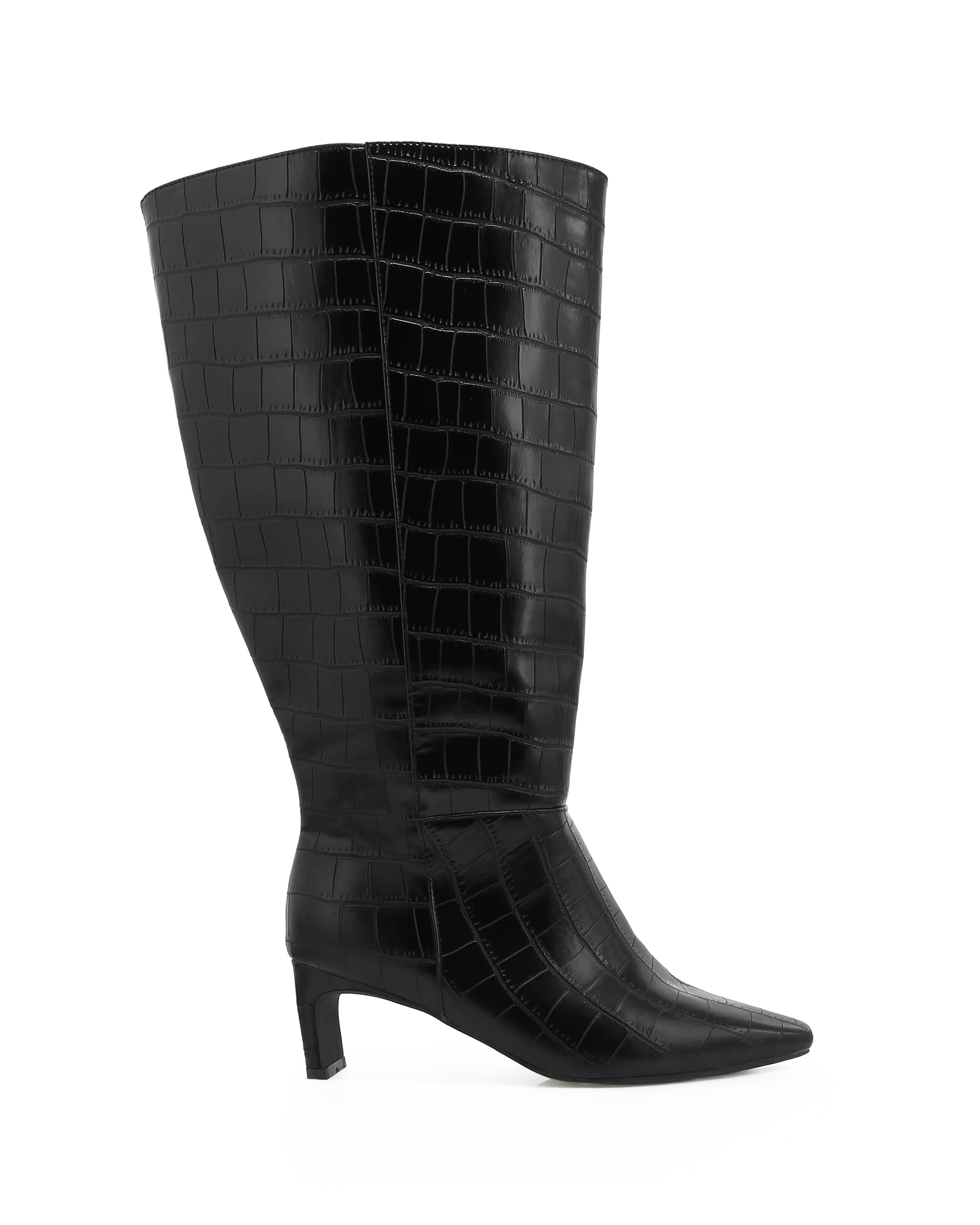ROCKY EXTENDED CURVE - BLACK CROC-Boots-BILLINI USA | Billini US
