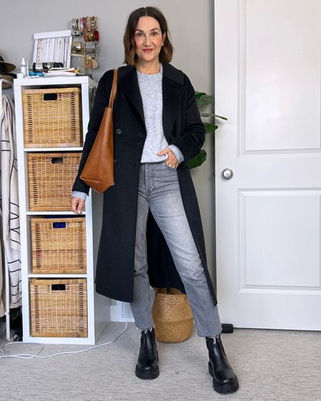Another winter outfit in boots but I’ll link the shoes (go up 1/2 size) I really wanted to wear with this!
Everything fits tts, go down 1/2 in the boots if you’re a half size. 
I linked my exact grey jeans but this wash is sold out so I also linked the same style in other washess


#LTKstyletip #LTKover40 #LTKsalealert