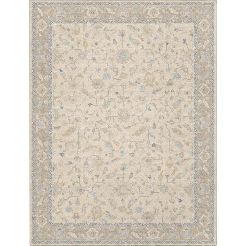 Bungalow Rose Adrith Mardin Modern Vintage Boho Cream Area Rug | Wayfair North America