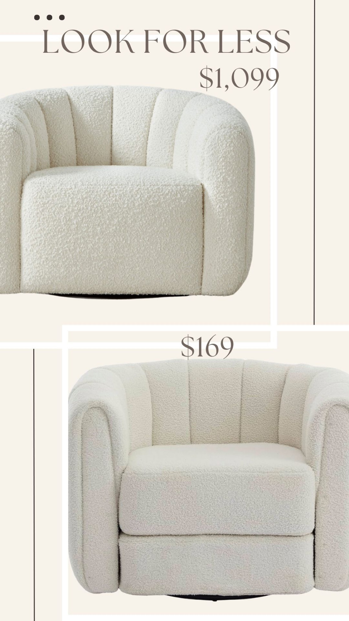 DESIGNER LOOKS FOR LESS! Run to grab this chair! It is perfect to snuggle into during this winter season and is also bright and beautiful for the summer months too! 

#LTKStyleTip #LTKHome #LTKSaleAlert