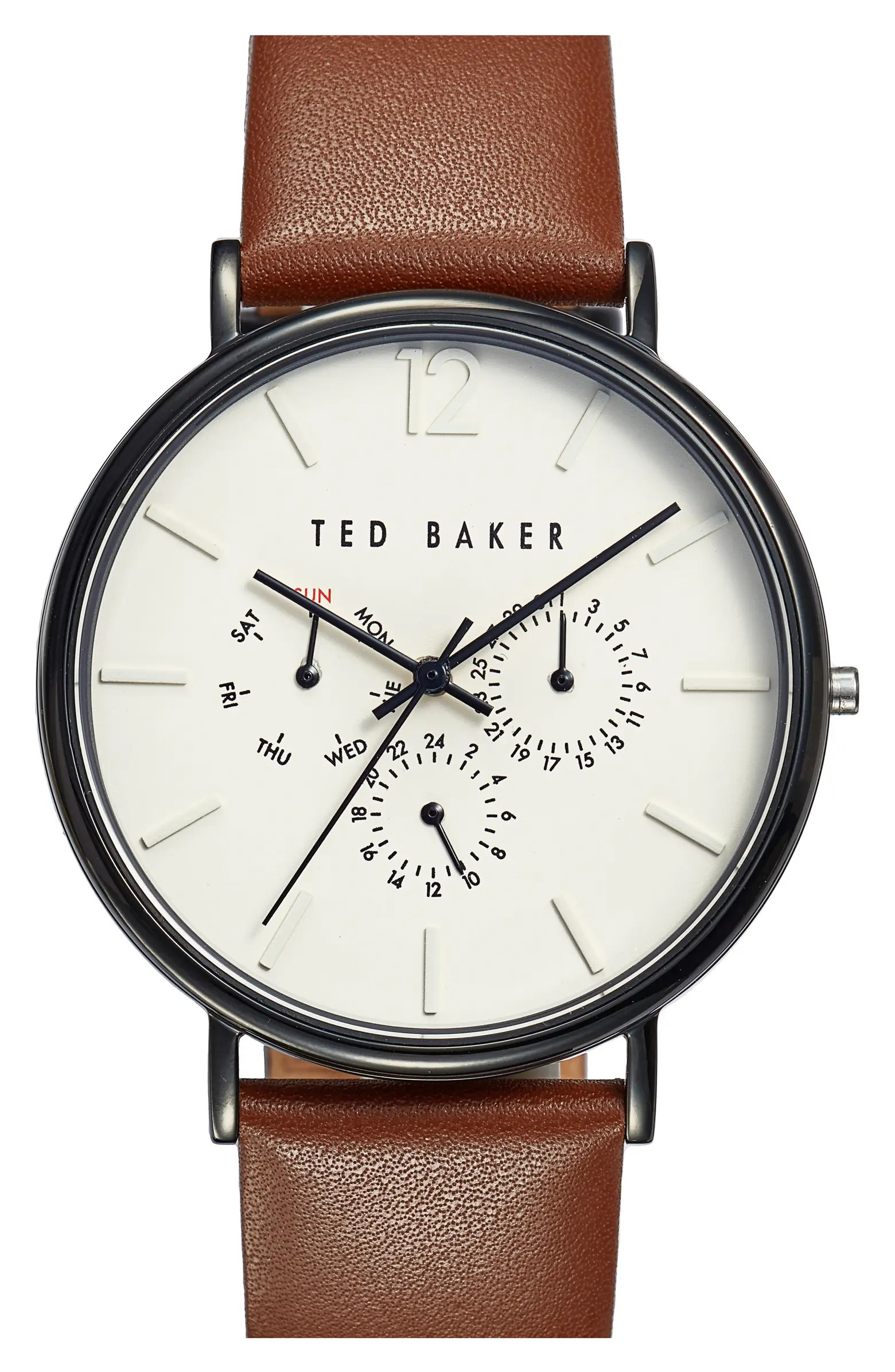 Ted Baker London Phylipa Multifunction Leather Strap Watch, 41mm | Nordstrom | Nordstrom