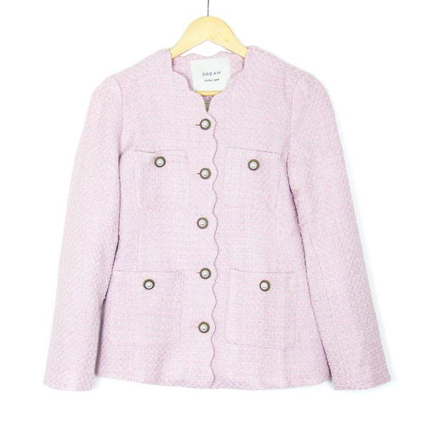 Amour Scallop Tweed Jacket | The Avenue