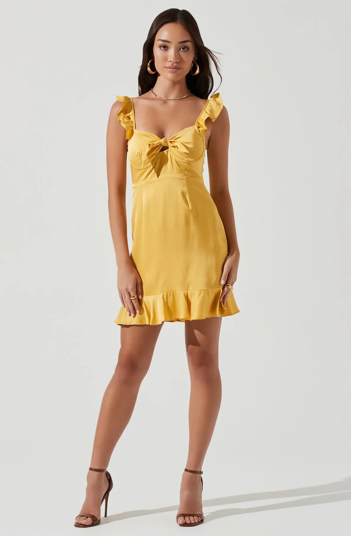 Marla Ruffle Mini Dress | ASTR The Label (US)