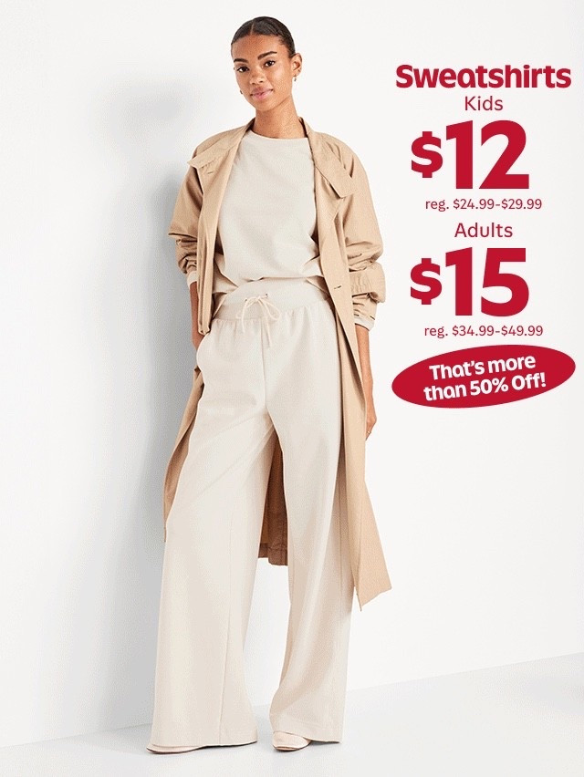 $15 sweatshirts!
Old Navy | sweatshirt | cozy

#LTKSaleAlert #LTKFindsUnder50 #LTKootd