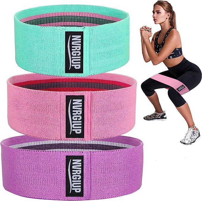 NVRGIUP 2022 Exercise Resistance Bands for Legs and Butt, Thicken Anti-Slip & Roll Home Gym Worko... | Amazon (US)