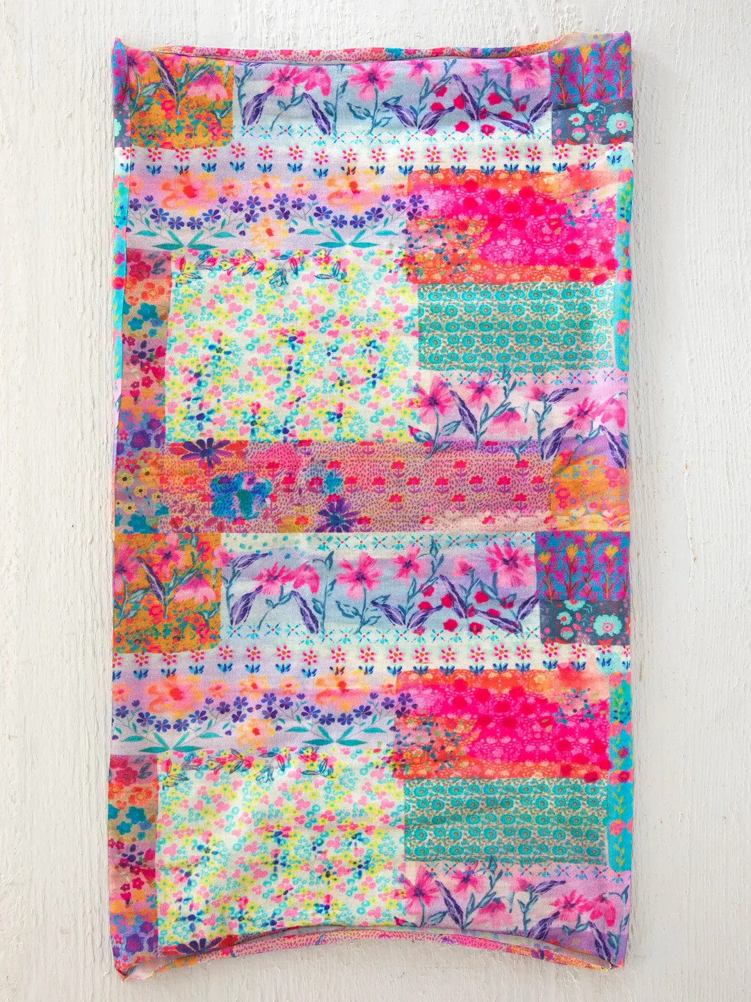 Full Boho Bandeau® Headband - Pink Watercolor Patchwork | Natural Life