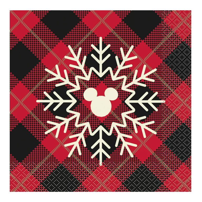 Disney Mickey Mouse Christmas Paper Luncheon Napkins, 6.5in, 16ct | Walmart (US)