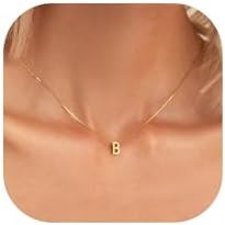 Initial Necklaces for Women - Dainty 18K Gold Plated Initial Necklace Tiny A-Z Pendant Name Neckl... | Amazon (US)
