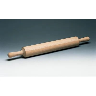 Wood Rolling Pin with Wood Handles Size: L 19 5/8" x Dia 3 1/2" | Wayfair North America