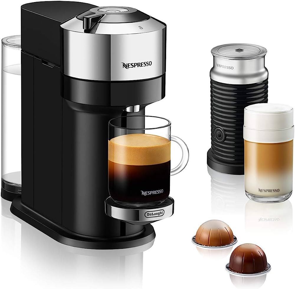 Nespresso Vertuo Next Premium Coffee and Espresso Machine with Aeroccino by De'Longhi, Chrome | Amazon (CA)