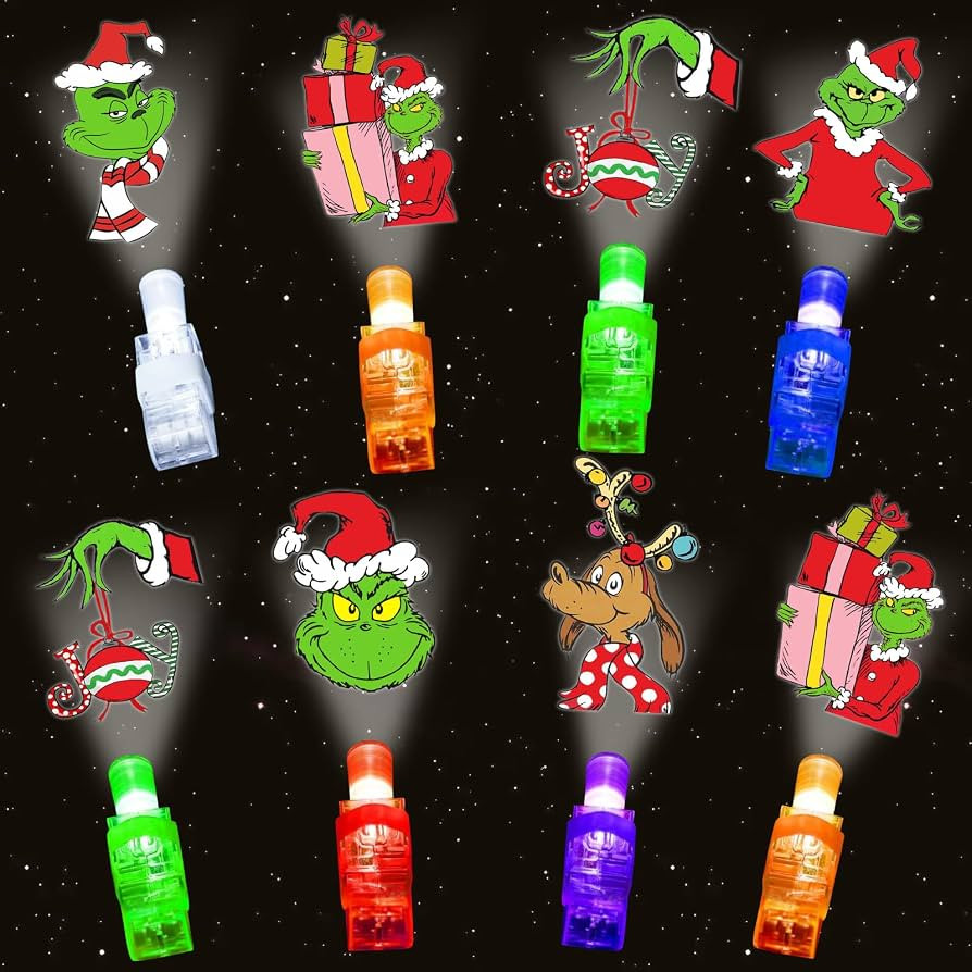36 PCS Finger Lights Christmas Party Favors: Light Up Christmas Toys Bulk for Kids Christmas Stoc... | Amazon (US)