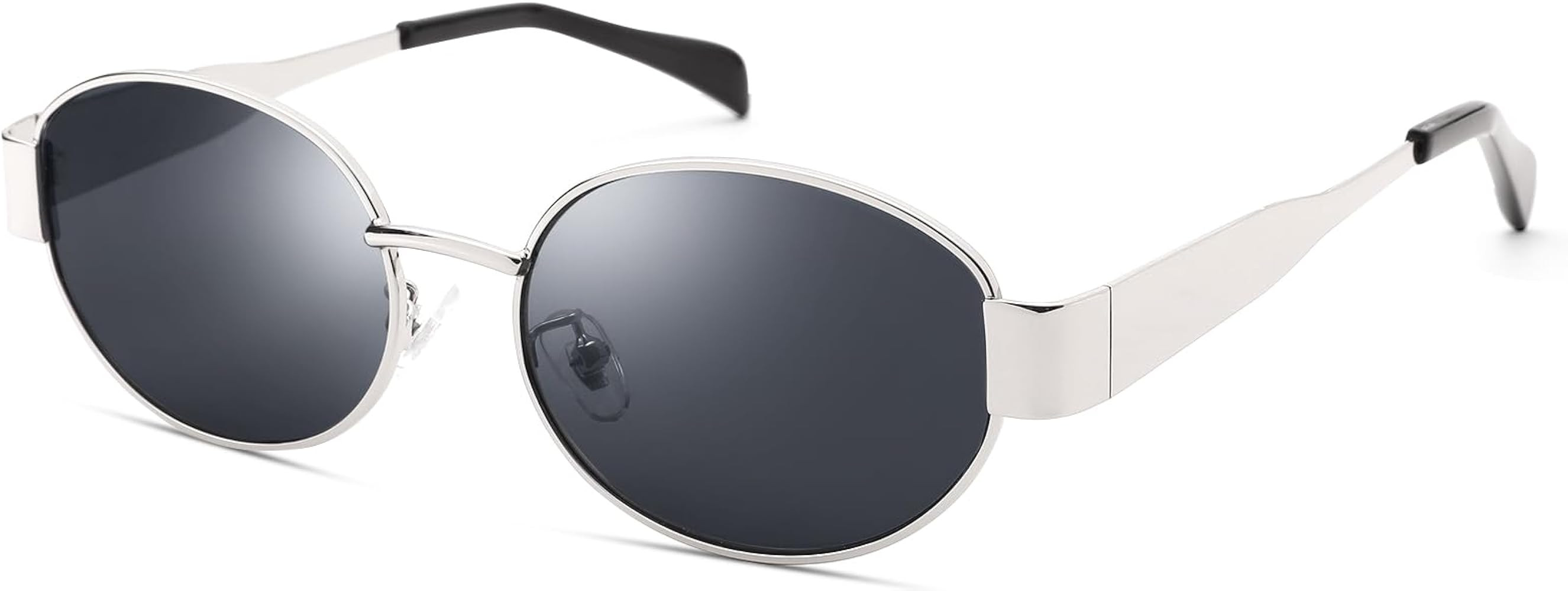 Pro Acme Retro Oval Sunglasses,Fashion Hexagonal Rectangle Shades Metal Frame Designer Sun Glasse... | Amazon (US)