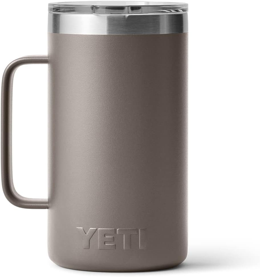 YETI Rambler 24 oz Mug, Vacuum Insulated, Stainless Steel with MagSlider Lid, Sharptail Taupe | Amazon (US)