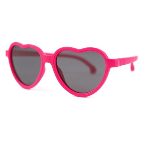 Little Sunnie Jamie (Pink) - Cute Heart Shaped, Lovely Style with 100% UV Protection Kid Sunglasses - Bendable Polarized Baby Sunglasses | Amazon (US)