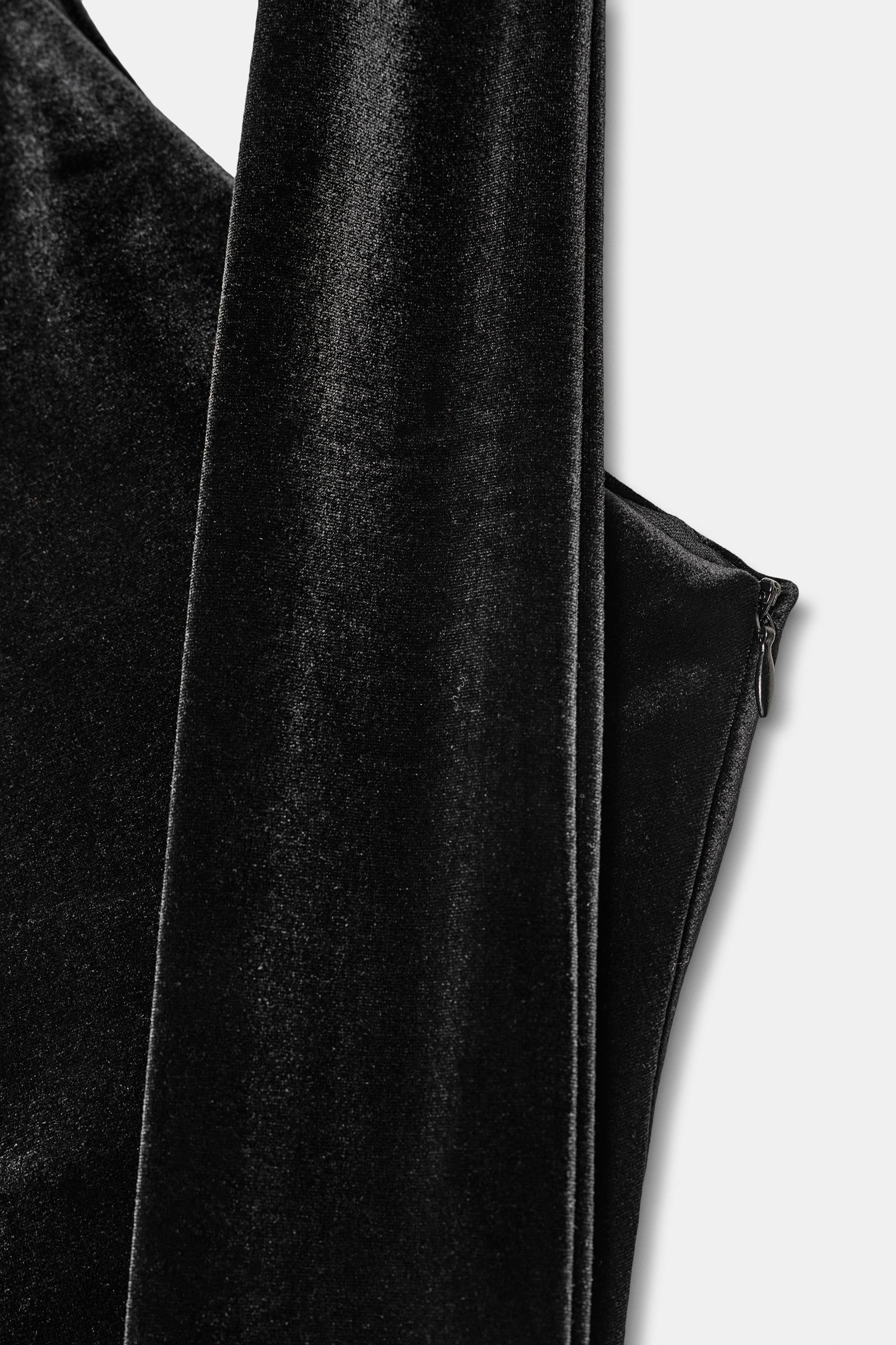 SHORT VELVET FOULARD DRESS | Zara UK